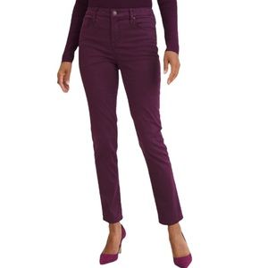 CHICO’S   2.5 = 14 Slimming Super Soft  Ankle Jeans Boysenberry
STYLE:5703…